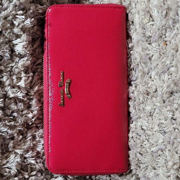 Samantha Thavasa Pink Long Leather Zippy Wallet - Picture 1 of 15
